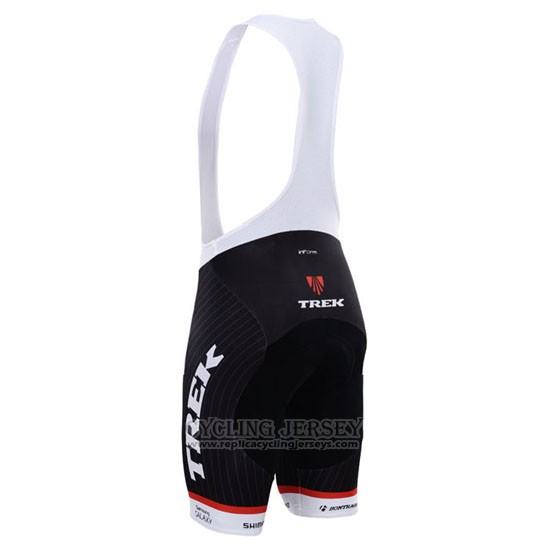 2015 Cycling Jersey Trek Factory Racing Factory Racing White and Black Short Sleeve and Bib Short
